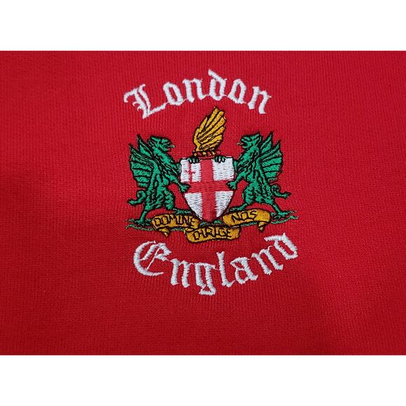 Red London England Sweater Made in UK | Size Medium - Picture 3 of 8
